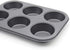 Muffin Pan, 6 Cup Cupcake Baking Pan, No Stick Carbon Steel, Easy Clean