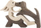 BOBO BIRD Wooden Dog Cat Family Statue, Handmade Wood Decoration, Cute Puppy and Kitty Figurine Craft for Home
