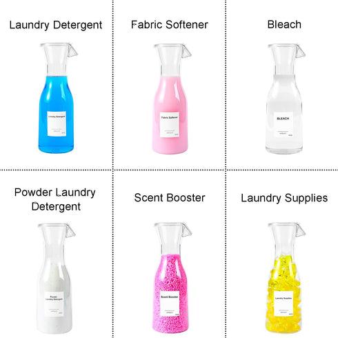 40OZ 3 Pack Laundry Detergent Dispenser, Laundry Soap Dispenser, Fabric Softener Dispenser, Liquid Laundry Detergent