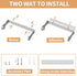 Paper Towel Holder Under Cabinet, Wall Mount Paper Towel Holder for Kitchen Bathroom, Stainless Steel, Adhesive