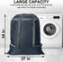 Laundry Bag Backpack, 27” x 34”, Sturdy Laundry Bag with Shoulder Straps, Heavy Duty Foldable for College
