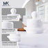 4 Inch Marble Mini Butter Dish with Lid White French Butter Crock Soft Butter Spreader, Butter Keeper for Kitchen Dcor
