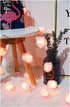 6cm (6.6ft 20LED, Fantasee LED Pink Rose Flower String Lights Battery Operated for Wedding Home Party Birthday Festival
