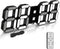 Deeyaple Led Digital Alarm Clock 3D Small Wall Clock Snooze Dimmable Time