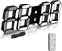 Deeyaple Led Digital Alarm Clock 3D Small Wall Clock Snooze Dimmable Time