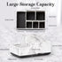 Toothbrush Holder Bathroom Organizer, 5 Compartments for Cosmetic, Makeup, and Office Stationery Storage
