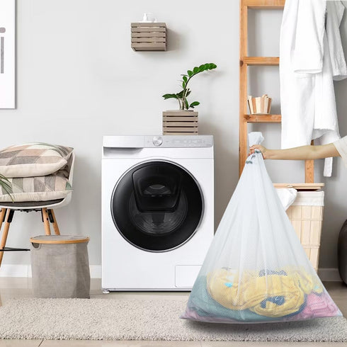 Vivifying 2 Pack Extra Large Mesh Laundry Bags with Zipper for Washing Machine, Coats, Stuffed Toys, Blanket, Delicates