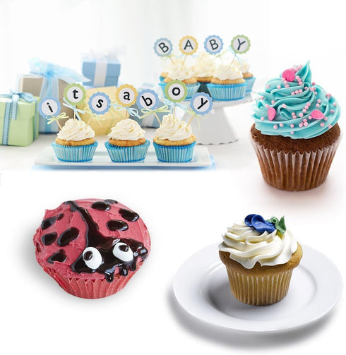 CAKETIME 12 Cups Silicone Muffin Pan, Nonstick Cupcake Pan, Regular Size Silicone Mold for Baking