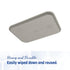 Carlisle FoodService Products CT121623 Café Standard Tray, 12" x 16", Gray
