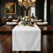 Signature Linen by D'Moksha White Table Runner 48 Inches, 100% Pure Linen,