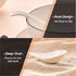 Porcelain Soup Spoons Set of 6, 6.6 Inch Ceramic Chinese Soup Spoons for Asian Ramen