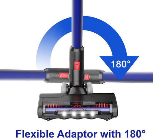 Upgraded Hardwood Floor Vacuum Attachments with Headlights for Dyson V6 DC59 DC61 DC74, Motorized Brush Accessories