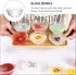 DOITOOL 6 Pcs Mini Meal Prep Bowls, Stackable Clear Glass Ramekins, Small Dessert Bowls for Kitchen Prep, Salad, Dips
