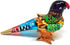 Handmade Mini Blown Glass Parrot Bird Figurine, 2" Orange, Dollhouse Gift Ideas, Cute Tiny Ornament