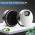 2 Pack Salt and Pepper Shakers, 300ml Glass Spice Jars with Adjustable Pour Holes, Stainless Steel Seasoning Containers