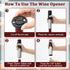 DTB Electric Wine Bottle Opener, Rechargeable Automatic Wine Opener with Foil Cutter, Stainless Steel (Battery Type)