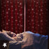 84 Inches 1 Pink Blackout Curtains for Girls Bedroom Cute- Aesthetic Star Cutout Double Layer with Sheer Overlay, Long