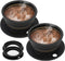 2-Packs Paperless Collapsible Pour Over Coffee Dripper, Travel Pour Over Coffee Maker Camping Kit, 1 Cup, Black