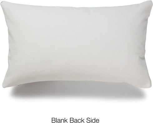 Hofdeco Faux Leather and 100% Cotton Pillow Cover Only, Camel Black Stripes, 12"x20"