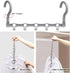 Closet Organizers and Storage, 8 Pack Stronger Space Saving Hangers with 5 Holes for Heavy Clothes, Magic Home