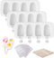 Popsicle Molds Set of 3, 12 Cavities Silicone Ice Cake Pop Maker with 50 Wooden Sticks & Self-adhesive Bags