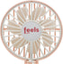 Compact Mini Fan Mirror, Handheld Portable USB Rechargeable Adjustable Speed Fan for Makeup Travel