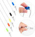 6 Pack (6 AUEAR, Napkin Clips Metal Dental Bib Chain Holder Fixing Lanyard Flexible for Adult Colors)