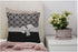 WONDERTIFY Stylish Black and White Euro Flower Pattern Throw Pillow Case Cover, Soft Linen 18x18 Inch for Decorative