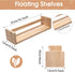 Set 4 Decor(16 of Nursery Book Shelves Floating Bookshelves Nursery Shelves for Wall Book Shelf Organizer Bathroom