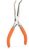 6 Inches Fish Bone Pliers/Tweezers, Bent Nose Curved Stainless Steel with Non-Slip Grip