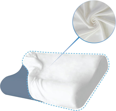 Premium Hypoallergenic Contour Pillowcase for Orthopedic Contour Pillows, 24”x15”, 1 Pillowcase