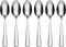 Oneida Nocha Everyday Flatware Teaspoons, Set of 6 18/0 Stainless Steel, Silverware Set