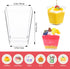 5 oz 20 Pack Mini Dessert Cups, Small Square Plastic Cups, Clear Appetizer Cups for Pudding, Yogurt, Mousse, Wedding