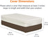 48" 28" Amazon Basics Outdoor Patio Coffee Table Cover, Waterproof, UV Resistant, Weather Protection with Secure