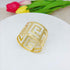 Set of 6 Napkin Rings for Dining Table Setting - Napkin Holder Rings for Holiday Party, Wedding Dinner Table Decoration