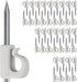 SELEWARE Q-Hanger Hooks for Outdoor String Lights, Home Christmas Lights Hanger Hooks