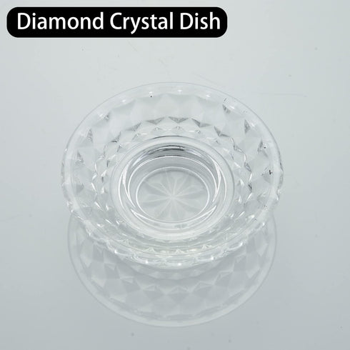 WOLIBEER Crystal Soap Dish Holder, Polished Gold Shower Soap Holder Stainless Steel Soap Saver Tray for Bathroom Wall
