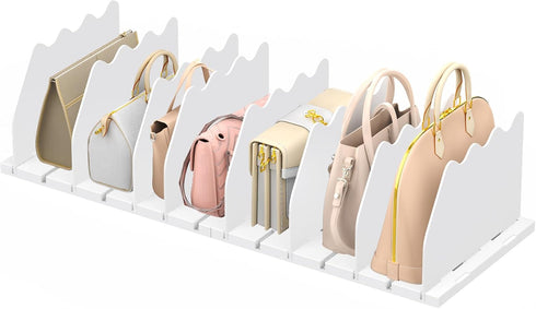 Ronlap Purse Storage Organizer for Closet, Adjustable Shelf Dividers Rack for Handbag Separators, Closet Organization,