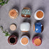 Blue Ceramic Loose Tea Storage Canister with Airtight Lid