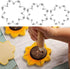 Sunflower Cookie Cutter Set - 3 Piece (3.8", 3.1", 2.6") for You Are My Sunshine Baby Shower Birthday Decorations