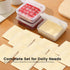 Sliced Cheese Container for Fridge, Clear Plastic Flip Lid Cheese Slice Storage Box, Refrigerator Organizer for Food