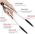 3-Piece Kitchen Tongs Set, 12 Inch Silicone Tongs with Stainless Steel Handle for Cooking, Baking, Grilling
