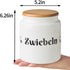 Meideal Counter, 5.2 inch Large Ceramic Garlic Keeper for Garlic Holder Storage with Wooden Lid, Garlic Saver to Keep