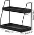 2-Tier Counter 2 ZGO Modern Bathroom Organizer, Wooden Sink Organizer Shelf for Vanity Storage, Makeup Bedroom Corner