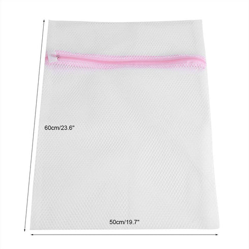 Zipped Lingerie Washing Bag, Mesh Laundry Bag for Socks, Bra, Underwear (50 * 60cm #1)