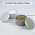 Countertop KIBAGA Beautiful Ceramic Salt Cellar with Lid - Spacious Container for Your Kitchen Keeps Salt Flakes Dry