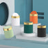 Mini Trash Can with Lid, Desktop Small Recycling Bin for Tabletop Use, Stainless Steel 0.4Gal Waste Bin