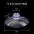 ANCIRS 30 Pack 40mm Suction Cups for Glass Table Tops, Rubber Transparent Anti-Collision Sucker Pad