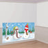 Whimsical Snowman Plastic Scene Setter by AMSCAN | Christmas Decoration