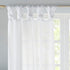 Madison Park Ceres DIY Twisted Tab Sheer Curtain - Pair Panels, Lightweight Window Treatment, 50 in x 95 in, White